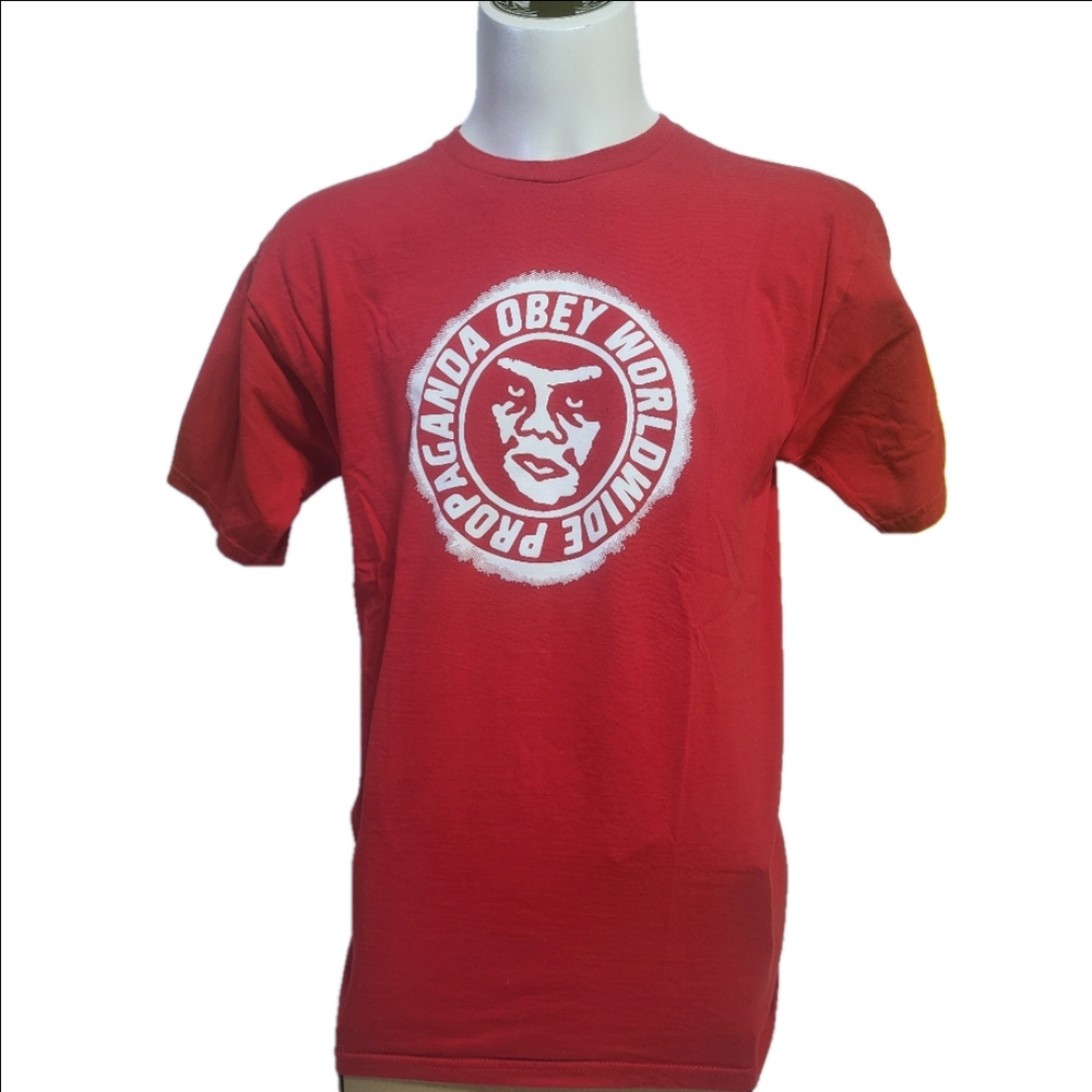 Obey Red Graphic T-Shirt